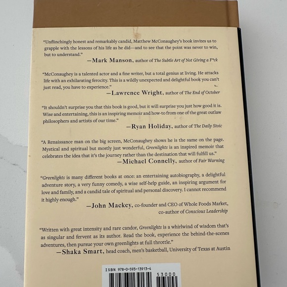 Greenlight book, by Matthew McConaughey. Number one New York Times bestseller! - Picture 5 of 6